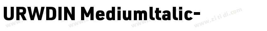 URWDIN Mediumltalic字体转换